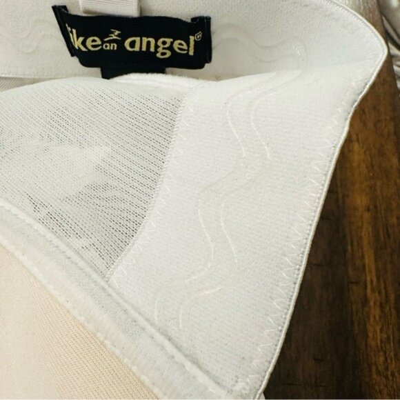 Like an Angel Cream and Gold Womens Stylish Floral Mesh Bustier Crop Top Size 3X - Picture 10 of 11